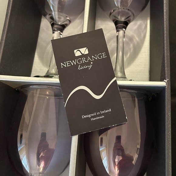 NIB 4 New Grange Luxury hand made glasses with a purple hue. - Picture 12 of 13